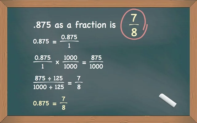.875 as a fraction